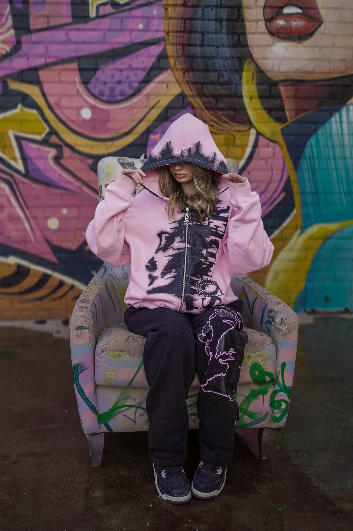 "FACE OF SONDER"ZIP UP